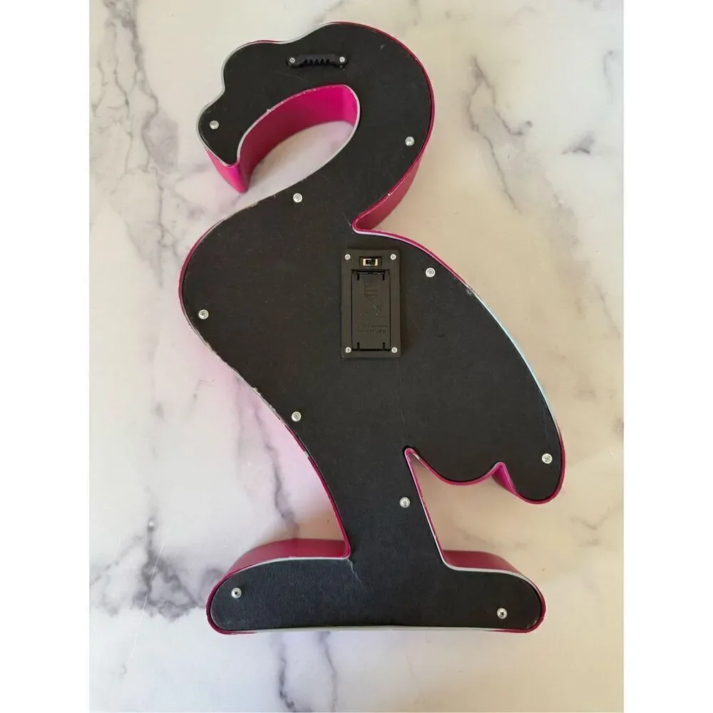 Hot pink flamingo light up led lights Florida home decor tween youth fun stand u